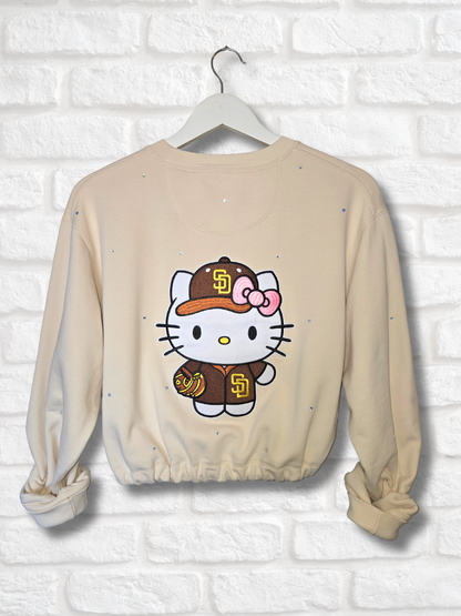 San Diego Padres HK Crop Zip-Up Sweatshirt