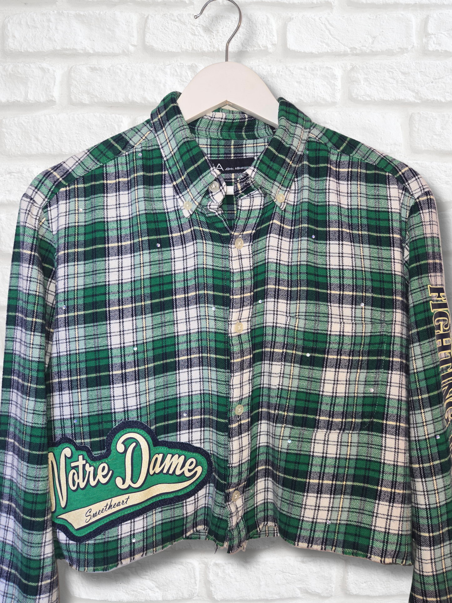 Notre Dame Crop Flannel- Large