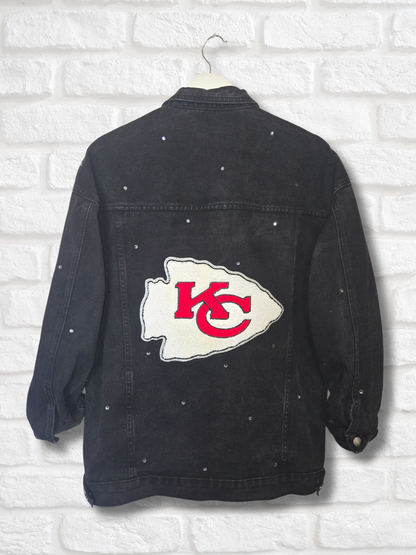 Kansas City Chiefs Oversized Denim Jacket