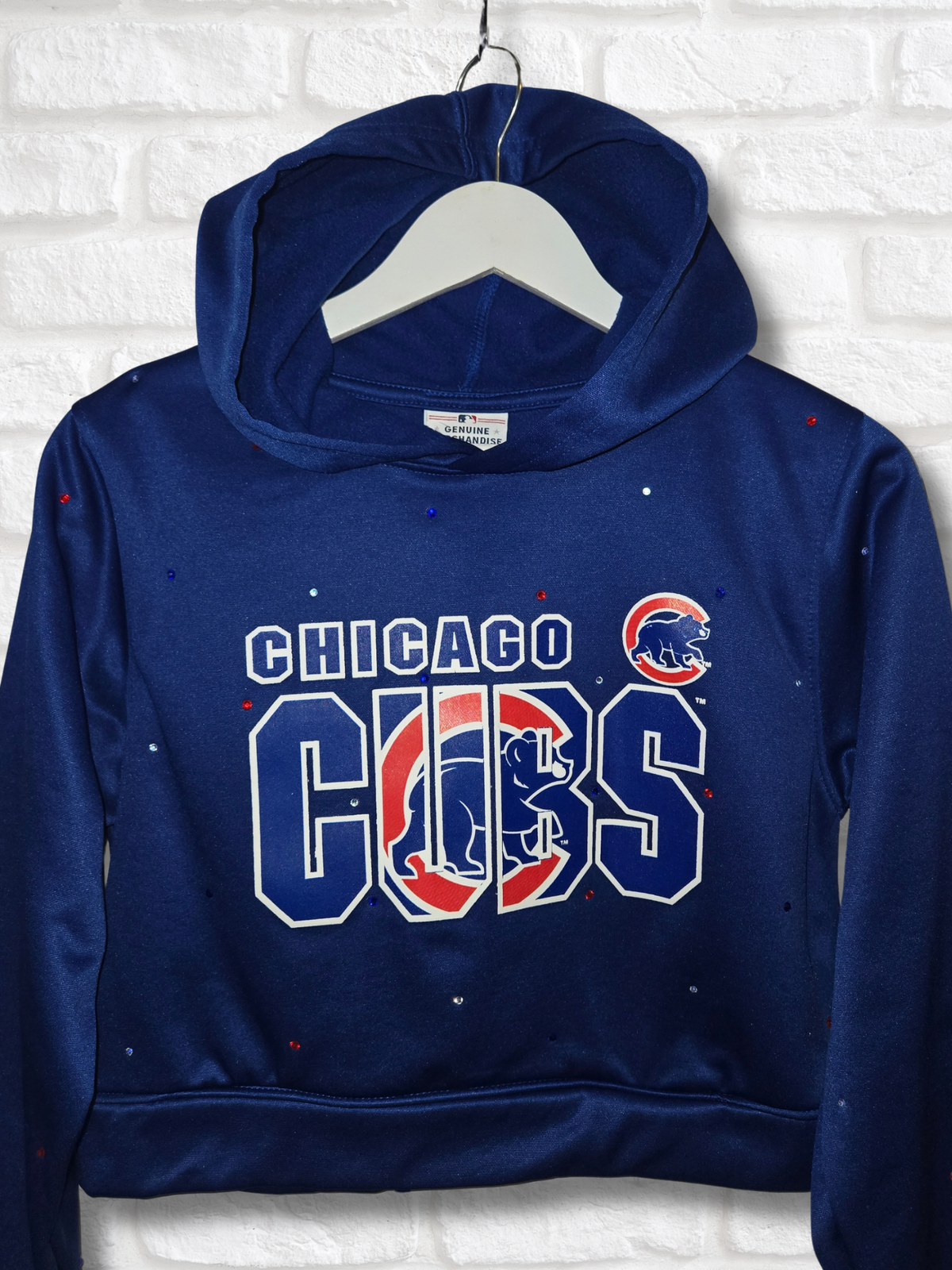 Chicago Cubs Crop Hoodie- Small