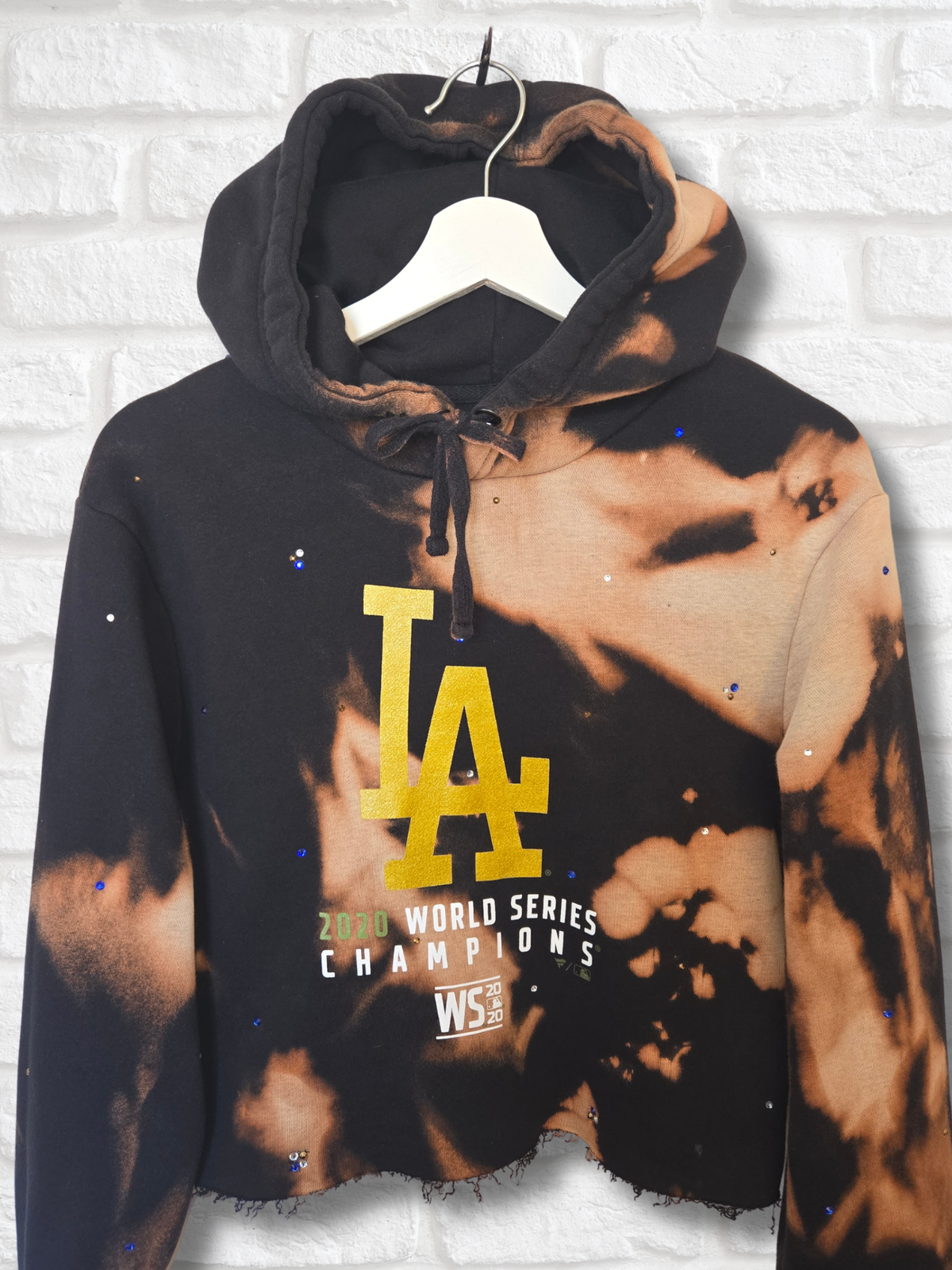 Los Angeles Dodgers Crop Hoodie- Medium