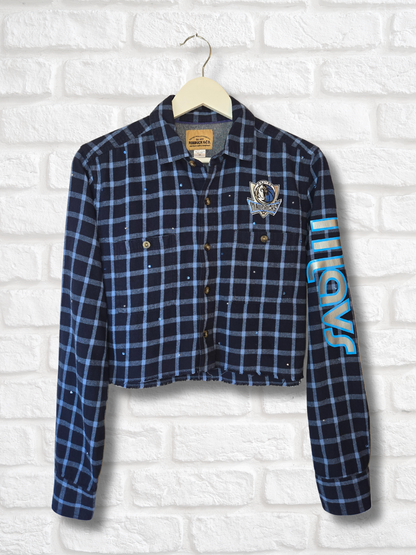 Dallas Mavericks Crop Flannel