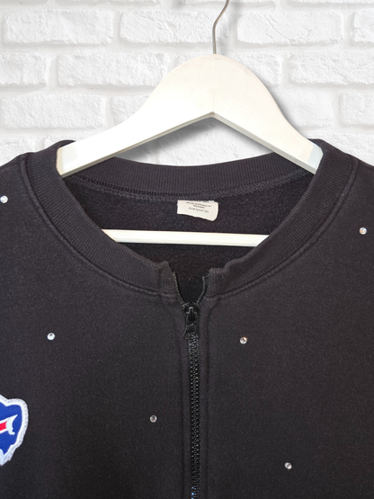 Buffalo Bills Crop Zip-Up Sweatshirt