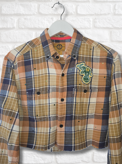 Athletics Crop Flannel