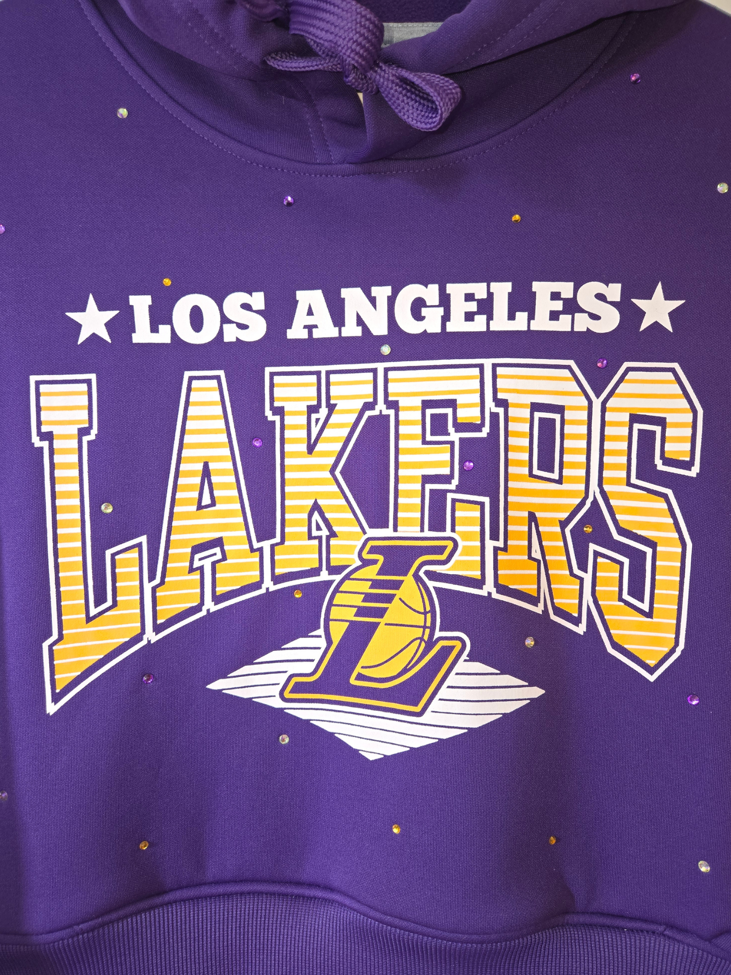 Los Angeles Lakers Crop Hoodie - Large