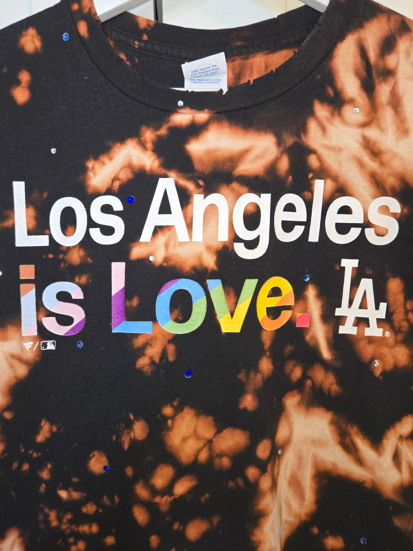 Los Angeles Dodgers Pride Crop Top - Large