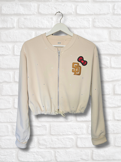 San Diego Padres HK Crop Zip-Up Sweatshirt