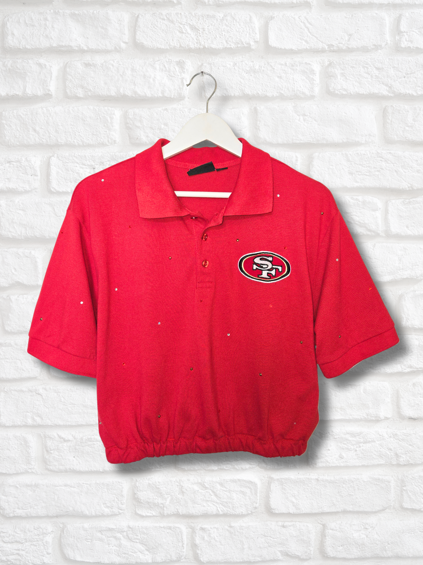 San Francisco 49ers Crop Polo- Large
