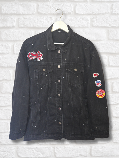 Kansas City Chiefs Oversized Denim Jacket