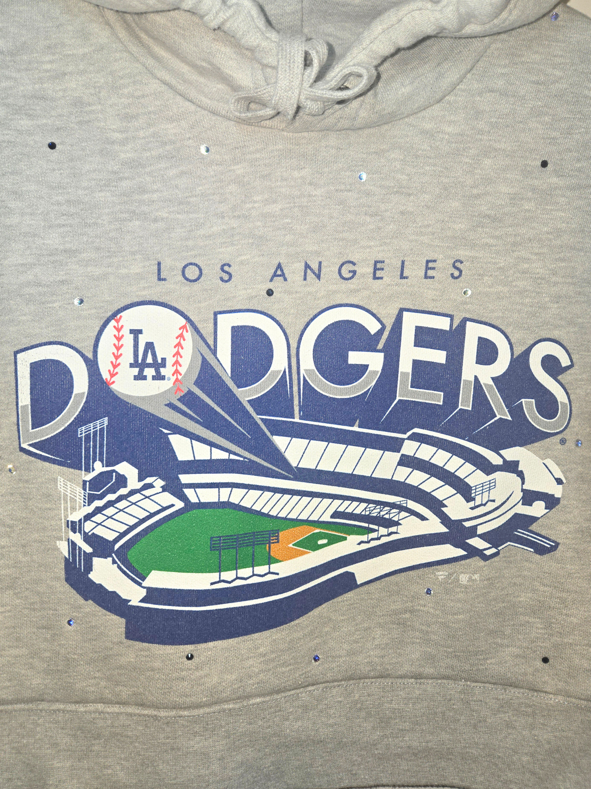 Los Angeles Dodgers Crop Hoodie- Small