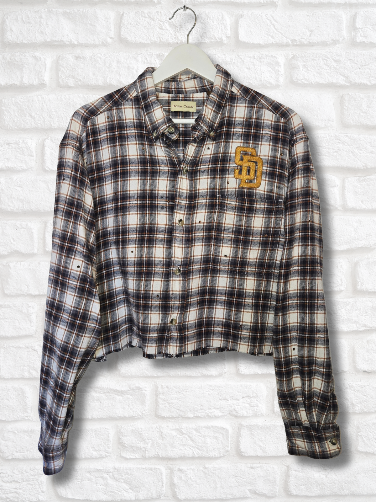 San Diego Padres Crop Flannel- Large