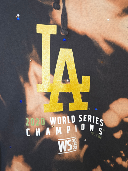 Los Angeles Dodgers Crop Hoodie- Medium