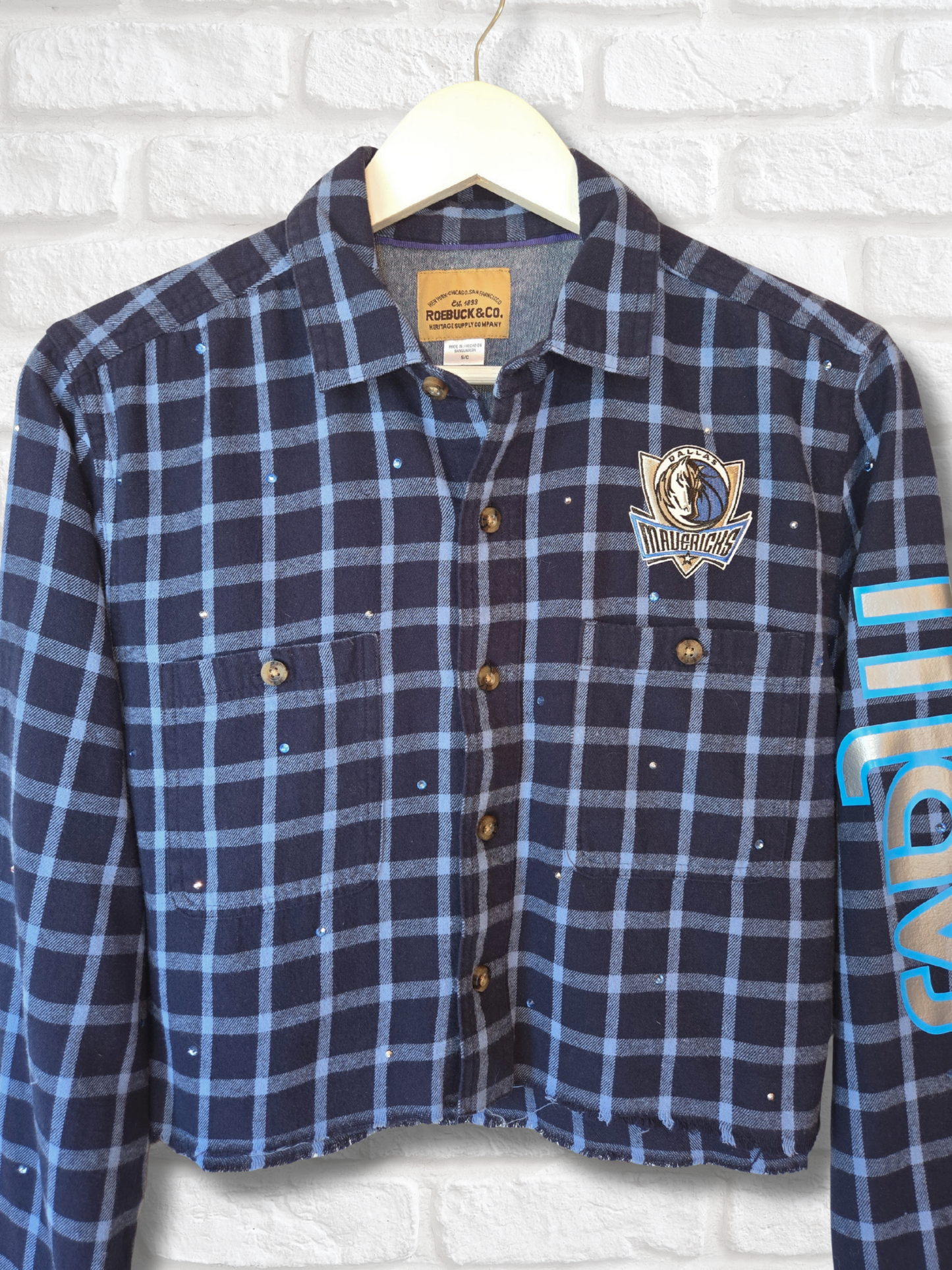 Dallas Mavericks Crop Flannel