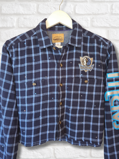 Dallas Mavericks Crop Flannel
