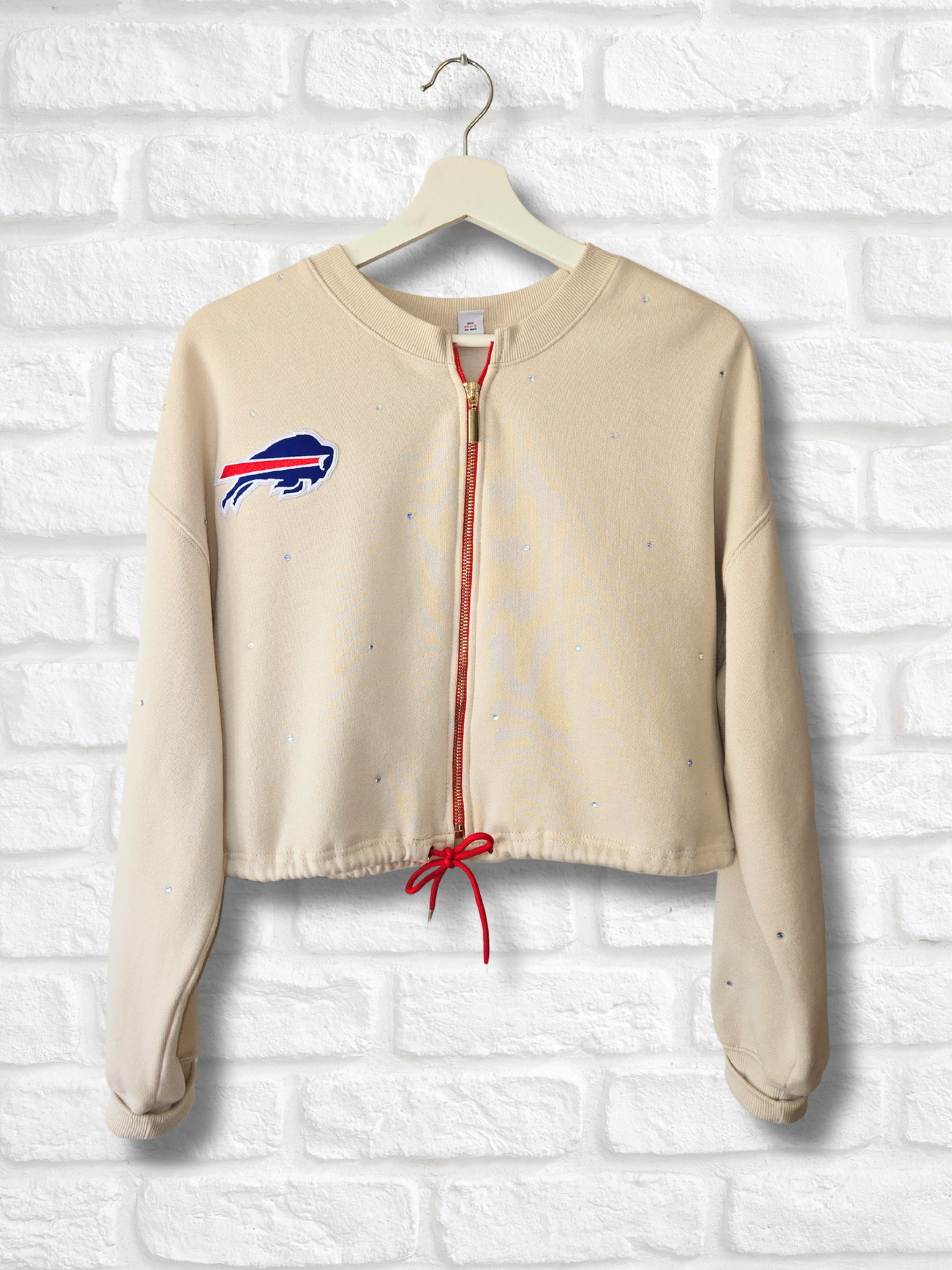 Buffalo Bills Crop Zip-Up Sweatshirt