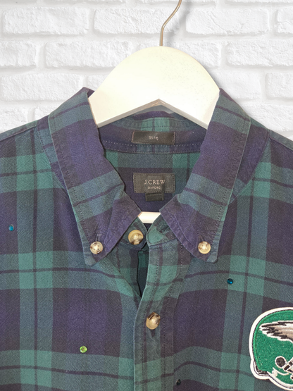 Philadelphia Eagles Crop Flannel