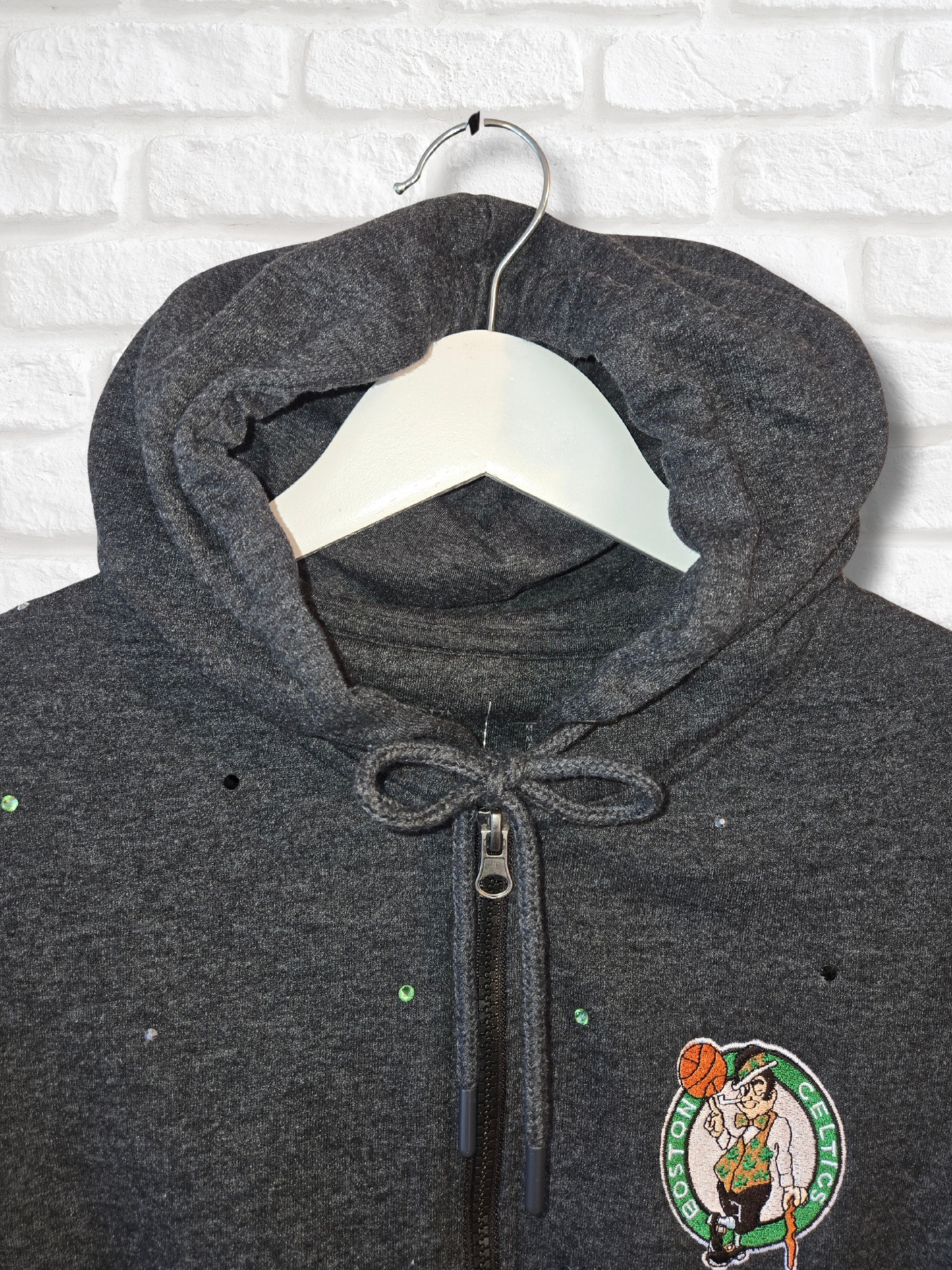 Boston Celtics Crop Hoodie - Medium