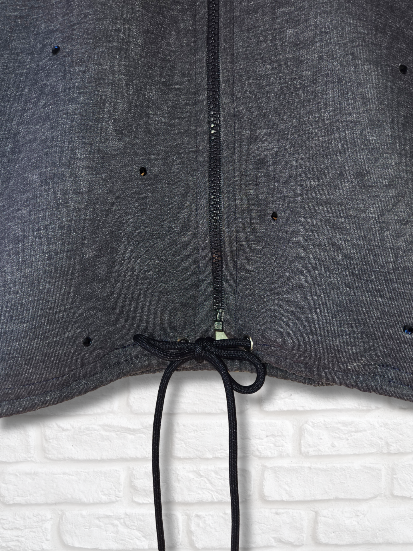 New England Patriots Crop Zip-Up Sweatshirt