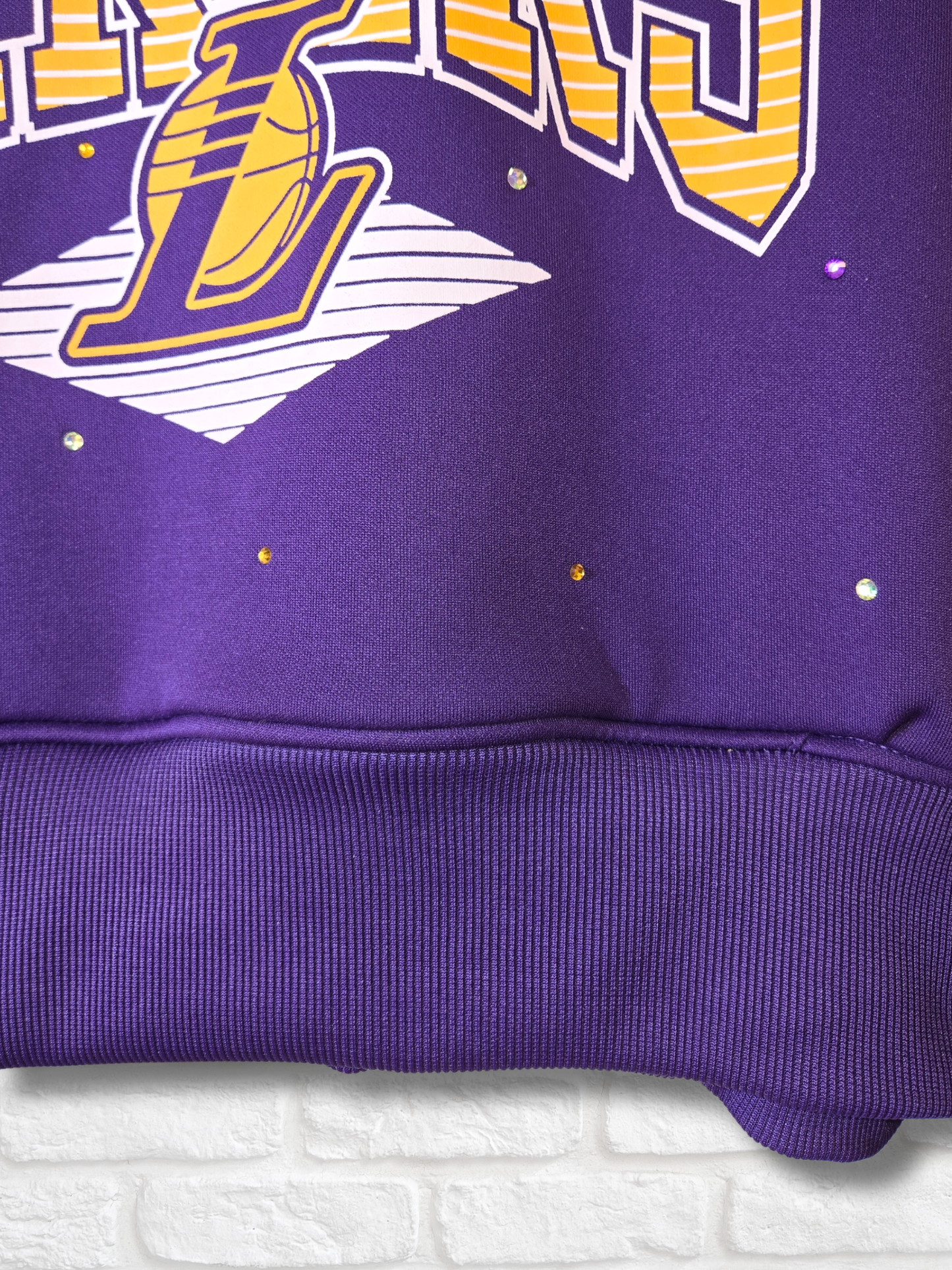 Los Angeles Lakers Crop Hoodie - Large