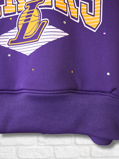 Los Angeles Lakers Crop Hoodie - Large