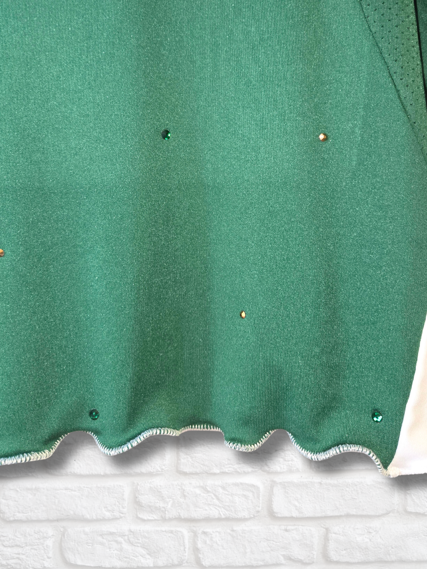 Team Mexico Ruffle Crop Top -  Medium