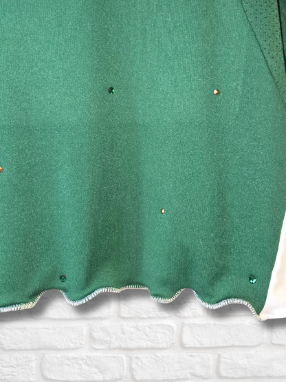 Team Mexico Ruffle Crop Top -  Medium