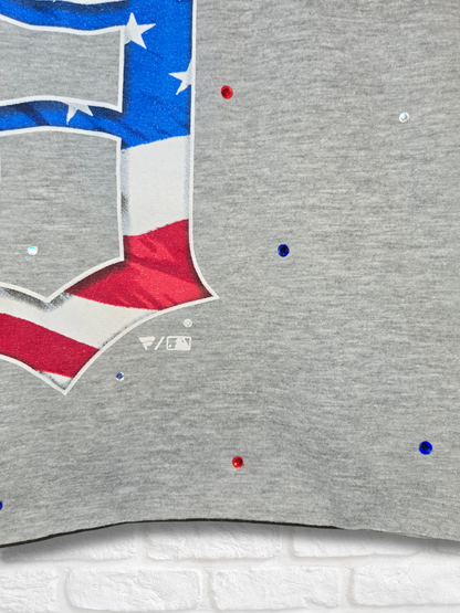 Detroit Tigers Stars & Stripes Crop Top- Small