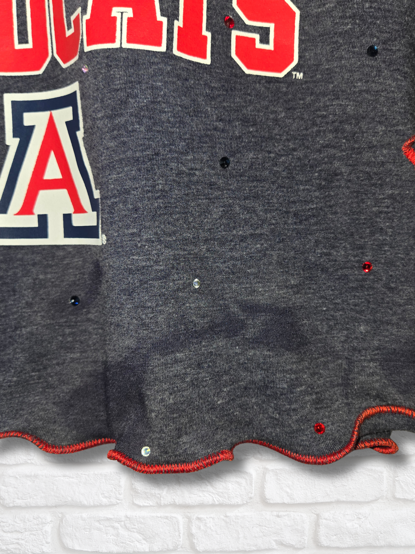 Arizona Wildcats Ruffle Crop Top - Medium