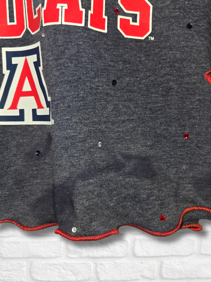 Arizona Wildcats Ruffle Crop Top - Medium