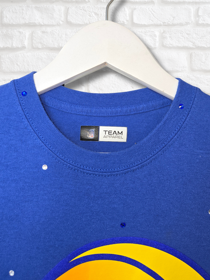 Los Angeles Rams Ruffle Crop Top - Small