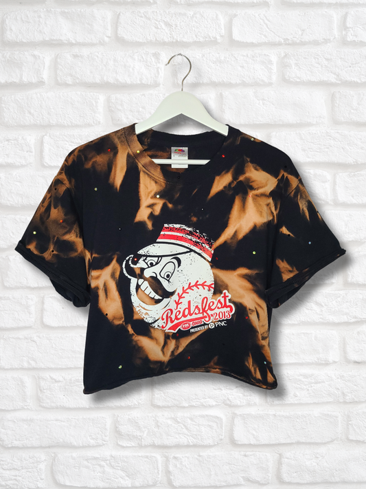 Cincinnati Reds Crop Top- Large