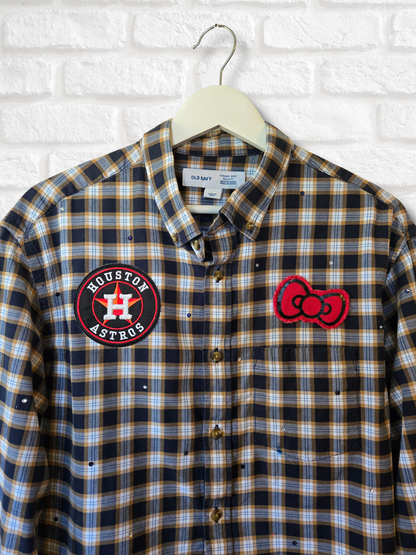 Astros HK Crop Flannel