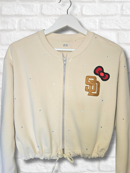 San Diego Padres HK Crop Zip-Up Sweatshirt
