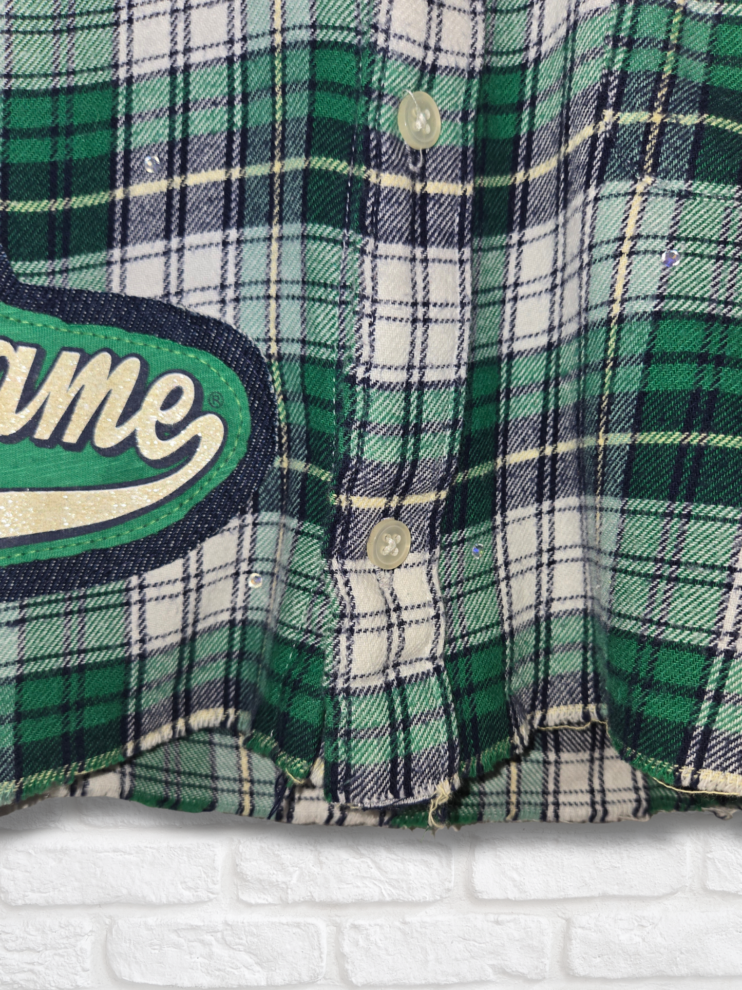 Notre Dame Crop Flannel- Large