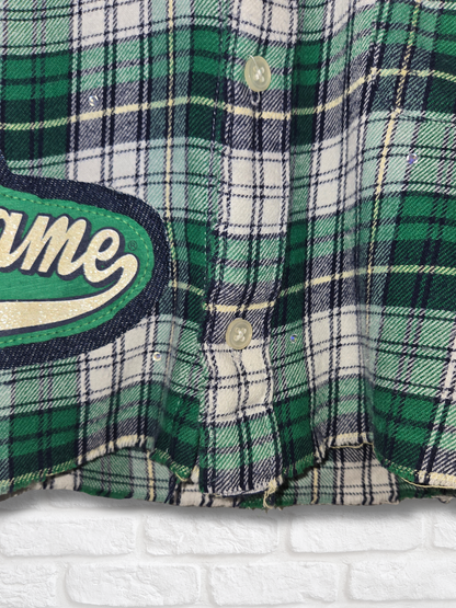 Notre Dame Crop Flannel- Large