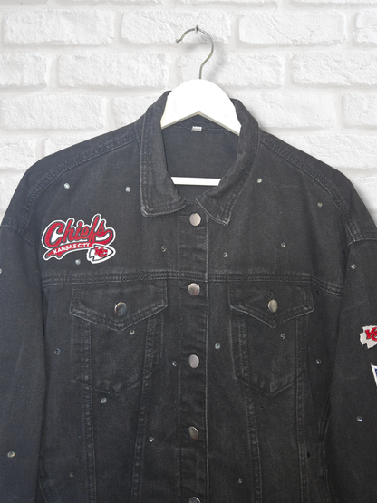 Kansas City Chiefs Oversized Denim Jacket