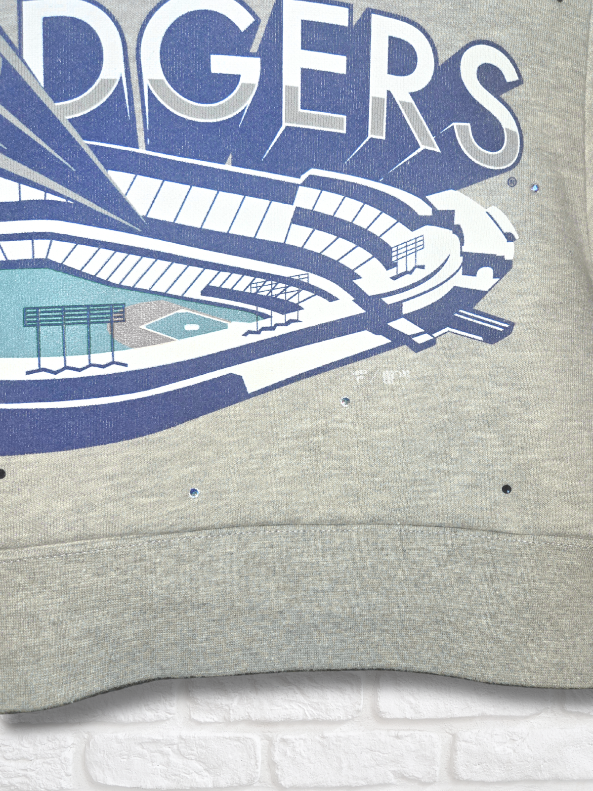 Los Angeles Dodgers Crop Hoodie- Small