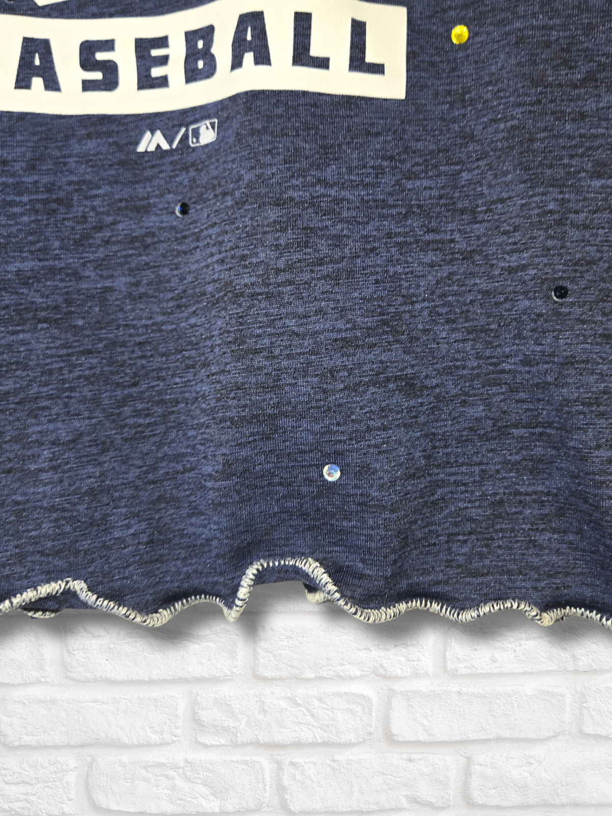 Milwaukee Brewers Ruffle Crop Top- Small