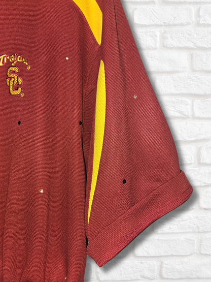 USC Trojans Crop Polo- Large