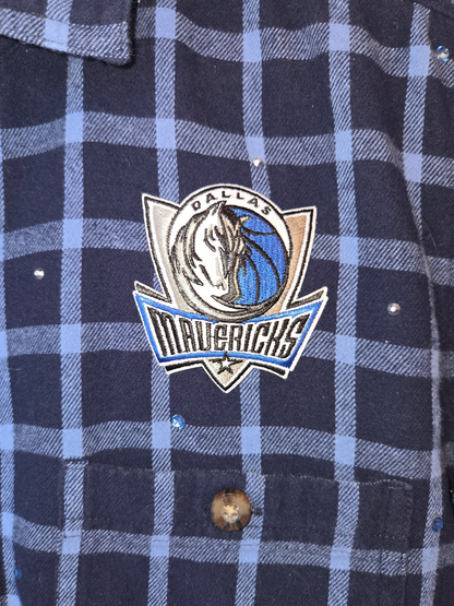 Dallas Mavericks Crop Flannel