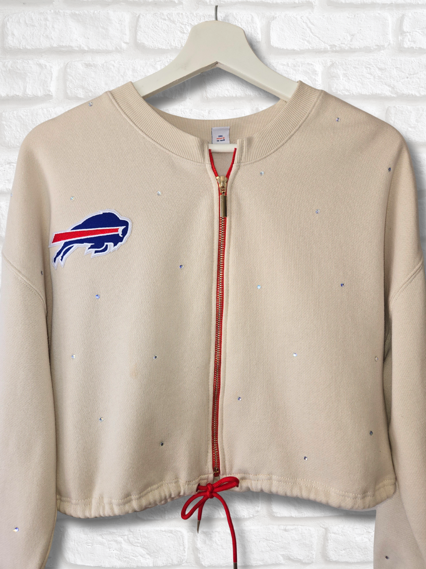 Buffalo Bills Crop Zip-Up Sweatshirt