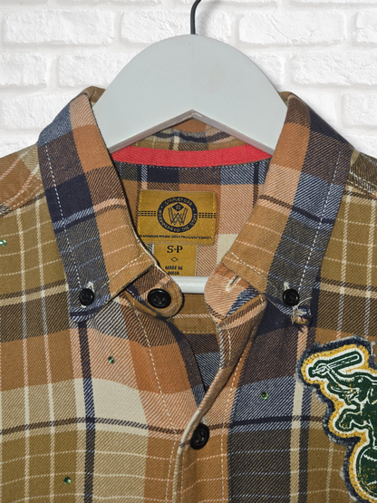 Athletics Crop Flannel