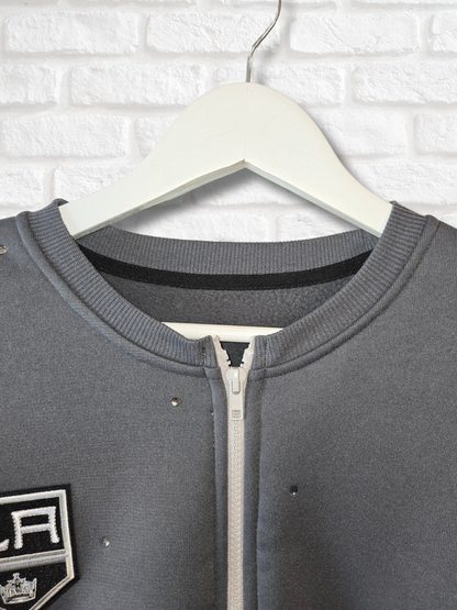 LA Kings Crop Zip-Up Sweatshirt - S/M
