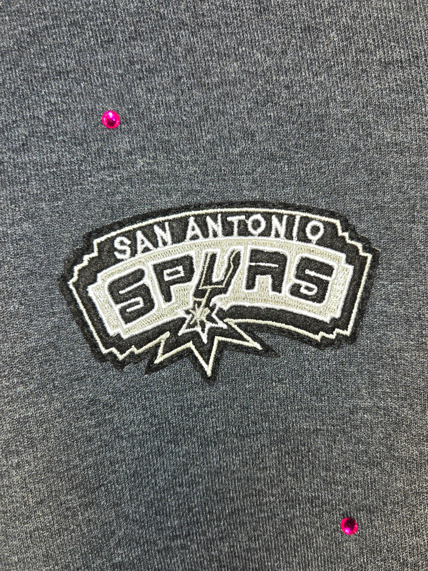 San Antonio Spurs Crop Zip-Up Sweatshirt - Small/Medium