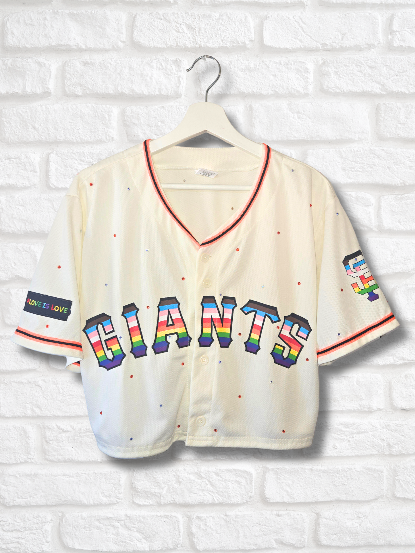 San Francisco Giants Pride Crop Jersey - Medium