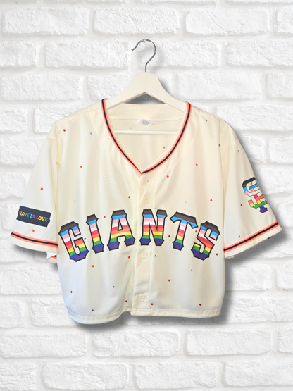 San Francisco Giants Pride Crop Jersey - Medium