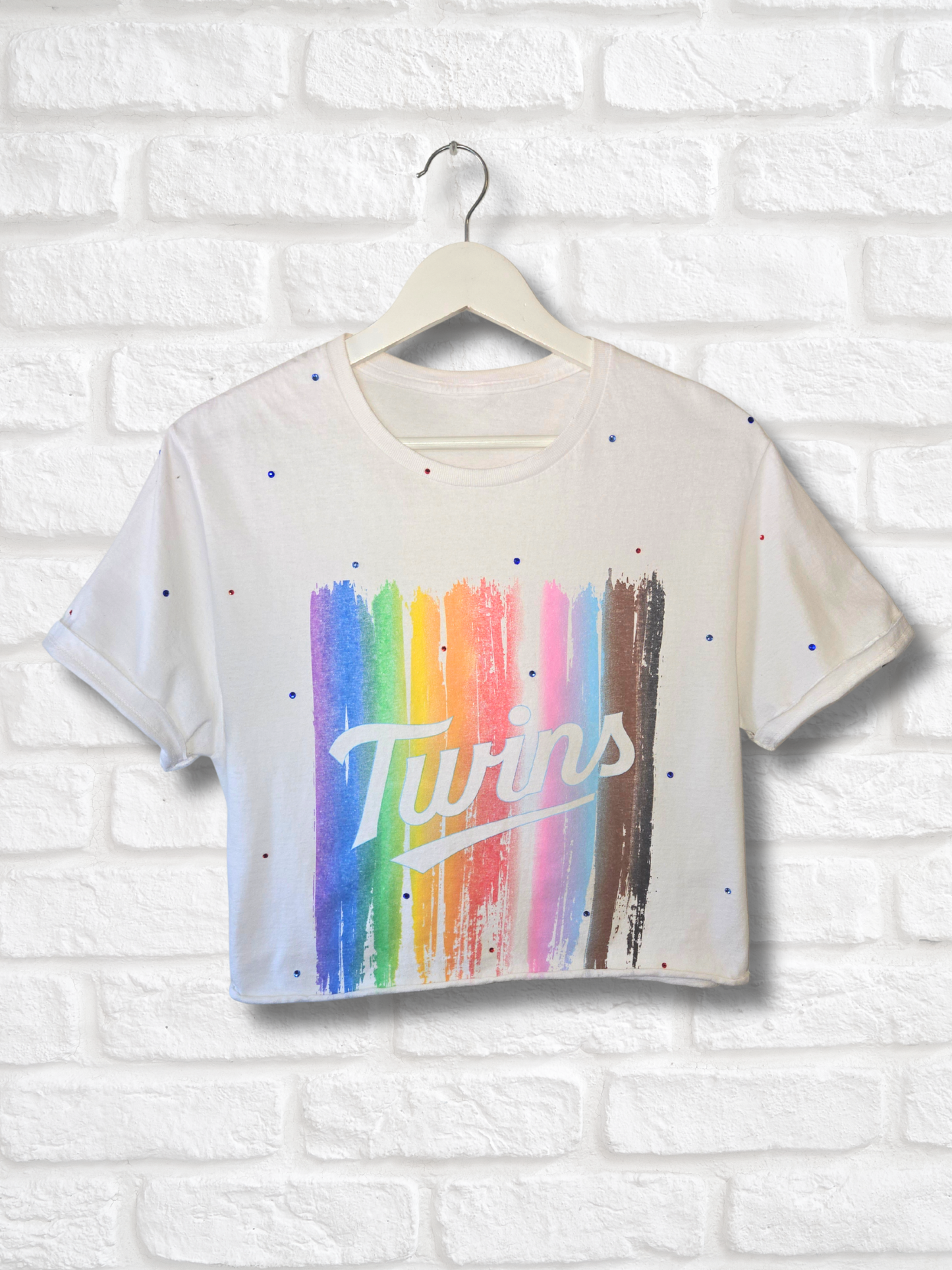 Minnesota Twins Pride Crop Top - Medium