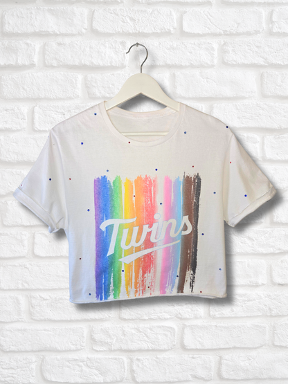 Minnesota Twins Pride Crop Top - Medium