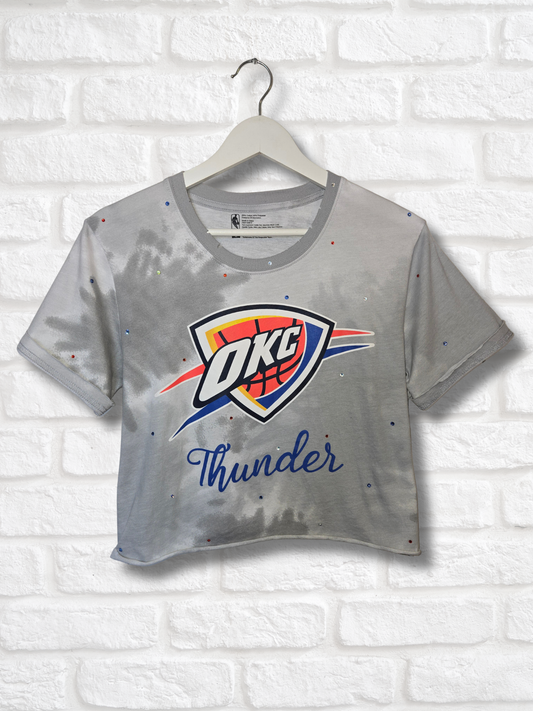 OKC Thunder Crop Top- Medium