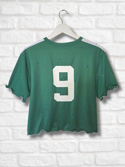 Team Mexico Ruffle Crop Top -  Medium